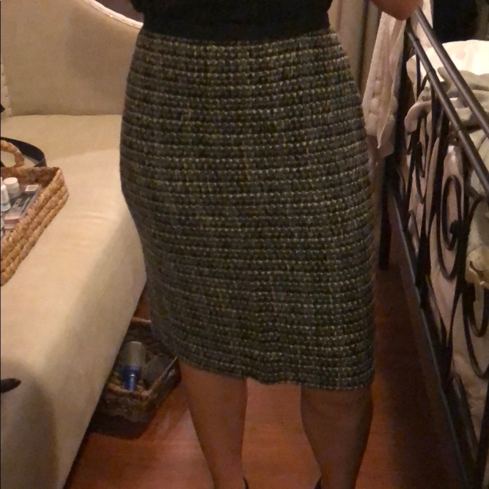 Wool blend textured J Crew pencil skirt